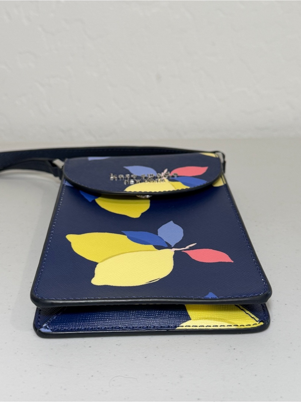 Kate Spade Cameron Lemon Zest North South Flap Phone Crossbody - Picture 6 of 13